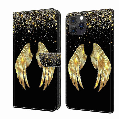 Crystal 3D Shockproof Protective Leather Phone Case, For iPhone 11 Pro Max, For iPhone 11