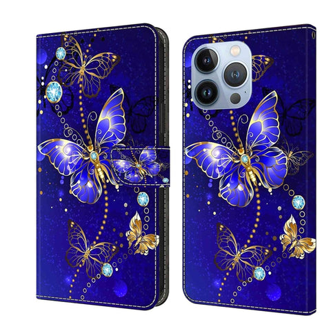 Crystal 3D Shockproof Protective Leather Phone Case, For iPhone 12 Pro Max / 13 Pro Max, For iPhone 13 Pro