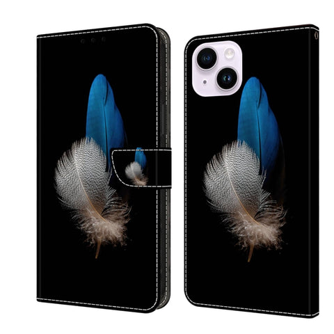Crystal 3D Shockproof Protective Leather Phone Case, For iPhone 15 Pro Max, For iPhone 14 Plus