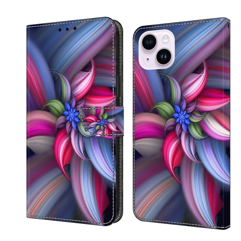 Crystal 3D Shockproof Protective Leather Phone Case, For iPhone 15 Pro Max, For iPhone 14 Plus