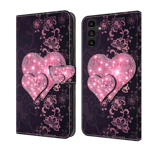 Crystal 3D Shockproof Protective Leather Phone Case, For Samsung Galaxy A14 4G / 5G, For Samsung Galaxy A24