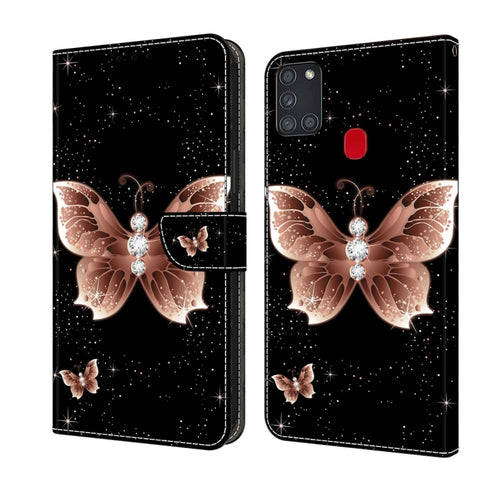 Crystal 3D Shockproof Protective Leather Phone Case, For Samsung Galaxy A21s, For Samsung Galaxy A71 4G