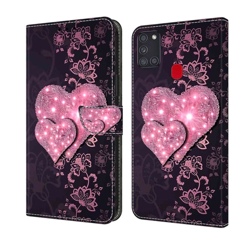 Crystal 3D Shockproof Protective Leather Phone Case, For Samsung Galaxy A21s, For Samsung Galaxy A71 4G