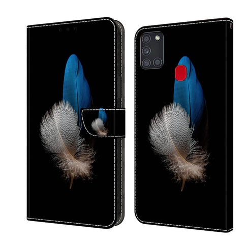 Crystal 3D Shockproof Protective Leather Phone Case, For Samsung Galaxy A21s, For Samsung Galaxy A71 4G