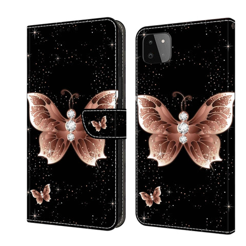 Crystal 3D Shockproof Protective Leather Phone Case, For Samsung Galaxy A22 5G, For Samsung Galaxy S21 FE 5G