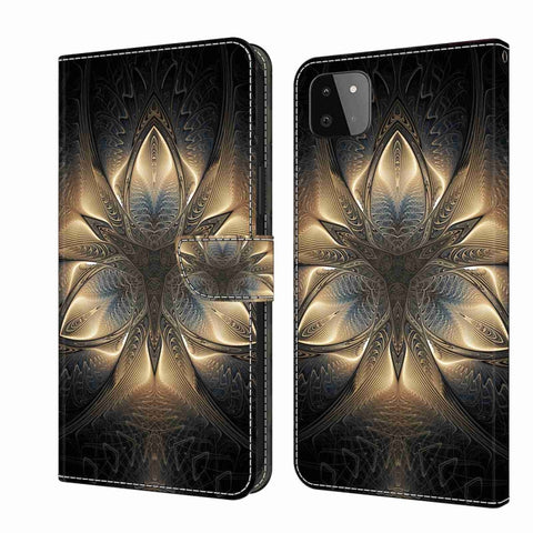 Crystal 3D Shockproof Protective Leather Phone Case, For Samsung Galaxy A22 5G, For Samsung Galaxy S21 FE 5G