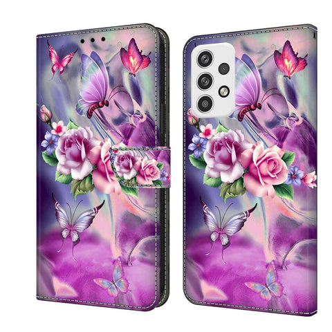 Crystal 3D Shockproof Protective Leather Phone Case, For Samsung Galaxy A23 5G, For Samsung Galaxy S23 FE 5G