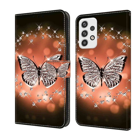 Crystal 3D Shockproof Protective Leather Phone Case, For Samsung Galaxy A23 5G, For Samsung Galaxy S23 FE 5G
