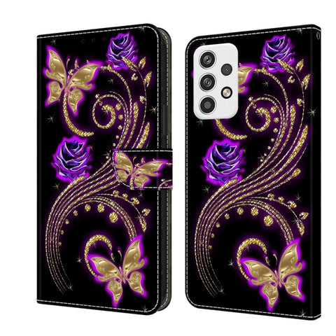 Crystal 3D Shockproof Protective Leather Phone Case, For Samsung Galaxy A23 5G, For Samsung Galaxy S23 FE 5G