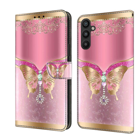 Crystal 3D Shockproof Protective Leather Phone Case, For Samsung Galaxy A34 5G, For Samsung Galaxy A54 5G