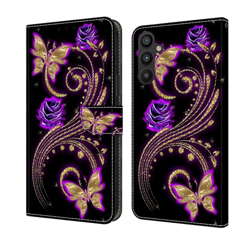 Crystal 3D Shockproof Protective Leather Phone Case, For Samsung Galaxy A34 5G, For Samsung Galaxy A54 5G