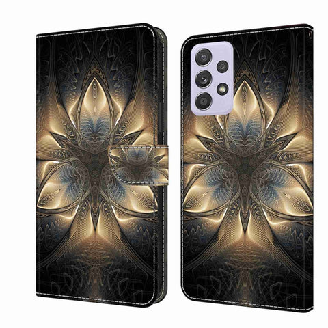 Crystal 3D Shockproof Protective Leather Phone Case, For Samsung Galaxy S22, For Samsung Galaxy A52 / A52s 5G