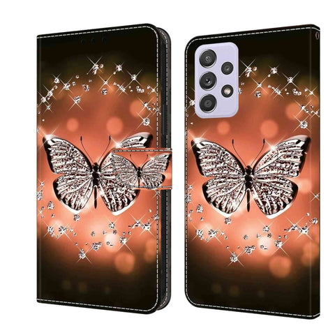 Crystal 3D Shockproof Protective Leather Phone Case, For Samsung Galaxy S22, For Samsung Galaxy A52 / A52s 5G