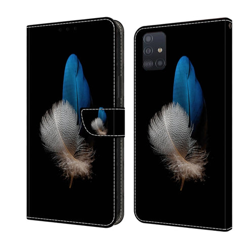Crystal 3D Shockproof Protective Leather Phone Case, For Samsung Galaxy A21s, For Samsung Galaxy A71 4G