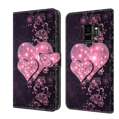 Crystal 3D Shockproof Protective Leather Phone Case, For Samsung Galaxy S9, For Samsung Galaxy S8+