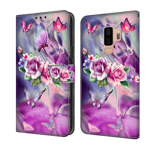 Crystal 3D Shockproof Protective Leather Phone Case, For Samsung Galaxy S10, For Samsung Galaxy S9+