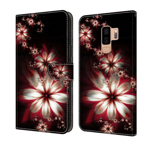 Crystal 3D Shockproof Protective Leather Phone Case, For Samsung Galaxy S10, For Samsung Galaxy S9+