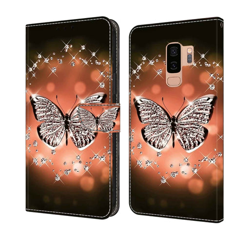 Crystal 3D Shockproof Protective Leather Phone Case, For Samsung Galaxy S10, For Samsung Galaxy S9+