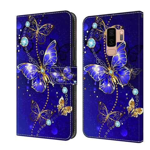 Crystal 3D Shockproof Protective Leather Phone Case, For Samsung Galaxy S10, For Samsung Galaxy S9+