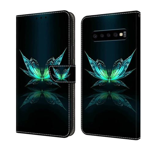 Crystal 3D Shockproof Protective Leather Phone Case, For Samsung Galaxy S10, For Samsung Galaxy S9+