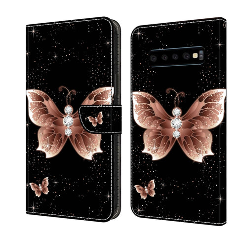 Crystal 3D Shockproof Protective Leather Phone Case, For Samsung Galaxy S10, For Samsung Galaxy S9+