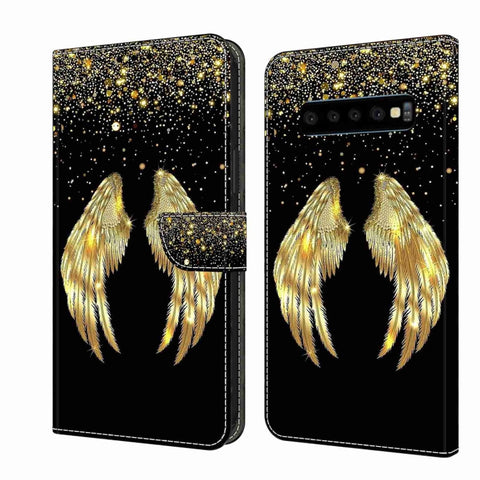 Crystal 3D Shockproof Protective Leather Phone Case, For Samsung Galaxy S10, For Samsung Galaxy S9+