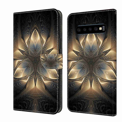 Crystal 3D Shockproof Protective Leather Phone Case, For Samsung Galaxy S10, For Samsung Galaxy S9+