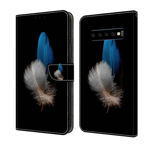 Crystal 3D Shockproof Protective Leather Phone Case, For Samsung Galaxy S10, For Samsung Galaxy S9+