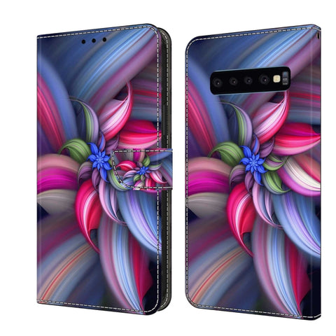 Crystal 3D Shockproof Protective Leather Phone Case, For Samsung Galaxy S10, For Samsung Galaxy S9+