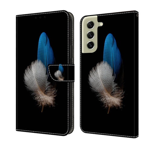 Crystal 3D Shockproof Protective Leather Phone Case, For Samsung Galaxy A22 5G, For Samsung Galaxy S21 FE 5G