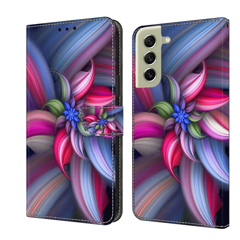 Crystal 3D Shockproof Protective Leather Phone Case, For Samsung Galaxy A22 5G, For Samsung Galaxy S21 FE 5G
