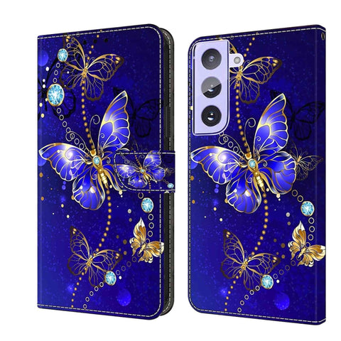 Crystal 3D Shockproof Protective Leather Phone Case, For Samsung Galaxy S21+, For Samsung Galaxy S21 Ultra