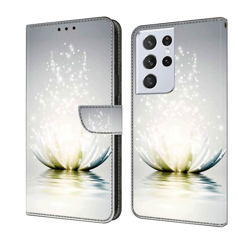 Crystal 3D Shockproof Protective Leather Phone Case, For Samsung Galaxy S21+, For Samsung Galaxy S21 Ultra