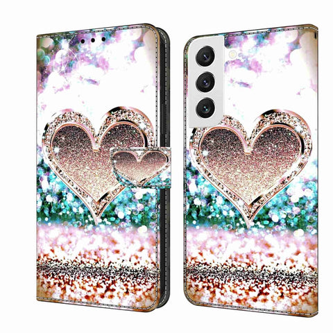 Crystal 3D Shockproof Protective Leather Phone Case, For Samsung Galaxy S22, For Samsung Galaxy A52 / A52s 5G