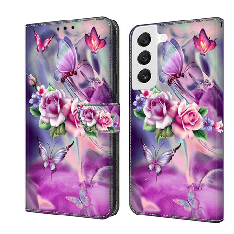 Crystal 3D Shockproof Protective Leather Phone Case, For Samsung Galaxy S22, For Samsung Galaxy A52 / A52s 5G