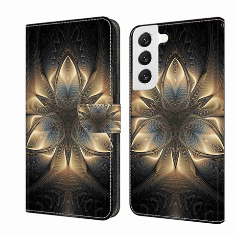 Crystal 3D Shockproof Protective Leather Phone Case, For Samsung Galaxy S22, For Samsung Galaxy A52 / A52s 5G