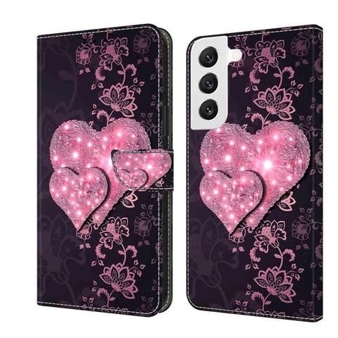 Crystal 3D Shockproof Protective Leather Phone Case, For Samsung Galaxy S22, For Samsung Galaxy A52 / A52s 5G
