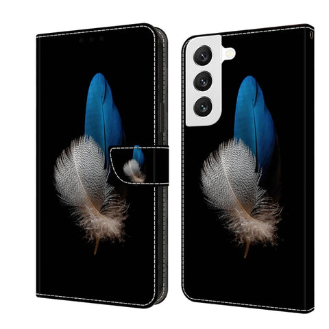 Crystal 3D Shockproof Protective Leather Phone Case, For Samsung Galaxy S22, For Samsung Galaxy A52 / A52s 5G