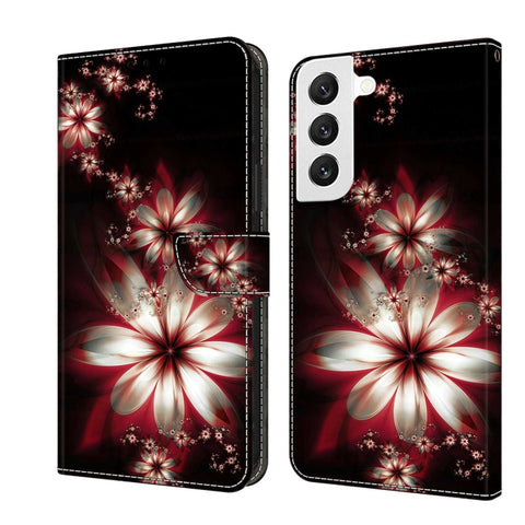 Crystal 3D Shockproof Protective Leather Phone Case, For Samsung Galaxy S22, For Samsung Galaxy A52 / A52s 5G