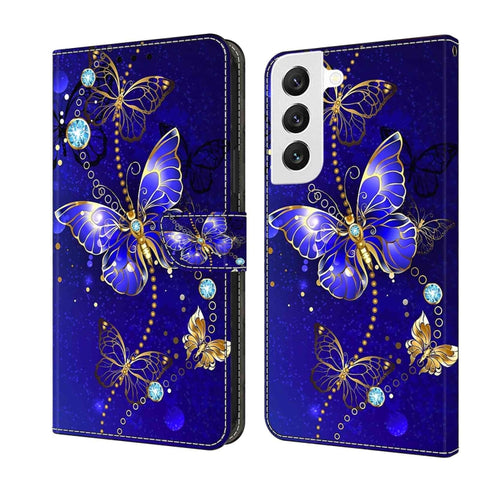 Crystal 3D Shockproof Protective Leather Phone Case, For Samsung Galaxy S22, For Samsung Galaxy A52 / A52s 5G