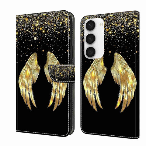Crystal 3D Shockproof Protective Leather Phone Case, For Samsung Galaxy S23 Ultra, For Samsung Galaxy S23