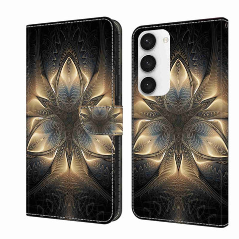 Crystal 3D Shockproof Protective Leather Phone Case, For Samsung Galaxy S23 Ultra, For Samsung Galaxy S23