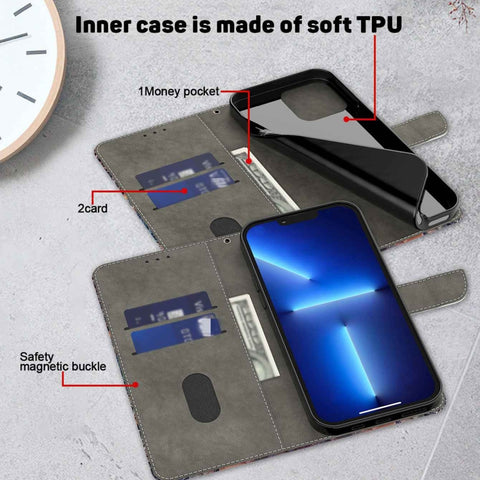 Crystal 3D Shockproof Protective Leather Phone Case, For Samsung Galaxy S23 Ultra, For Samsung Galaxy S23
