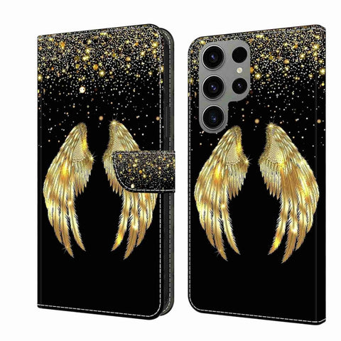 Crystal 3D Shockproof Protective Leather Phone Case, For Samsung Galaxy S23 Ultra, For Samsung Galaxy S23