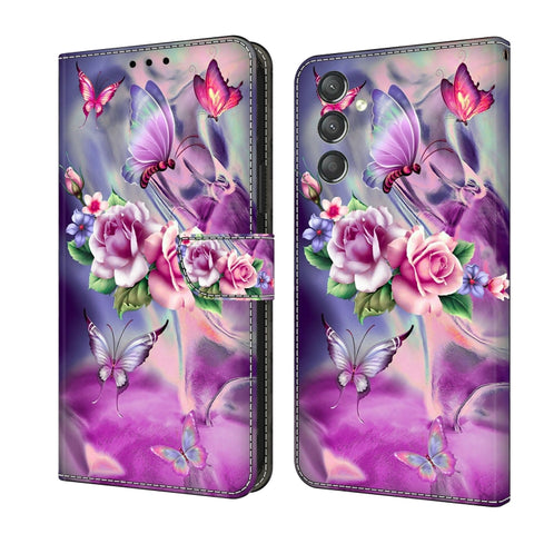 Crystal 3D Shockproof Protective Leather Phone Case, For Samsung Galaxy A14 4G / 5G, For Samsung Galaxy A24