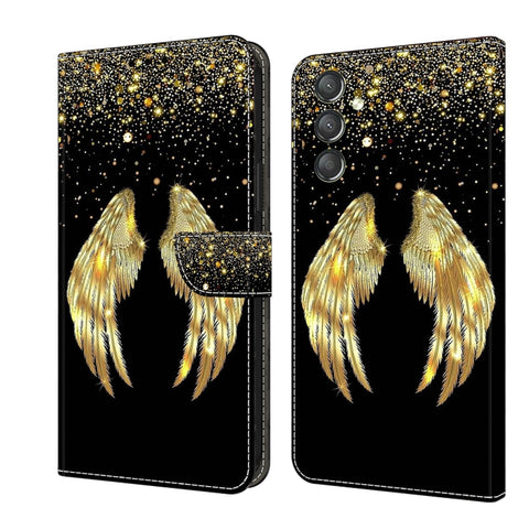 Crystal 3D Shockproof Protective Leather Phone Case, For Samsung Galaxy A14 4G / 5G, For Samsung Galaxy A24