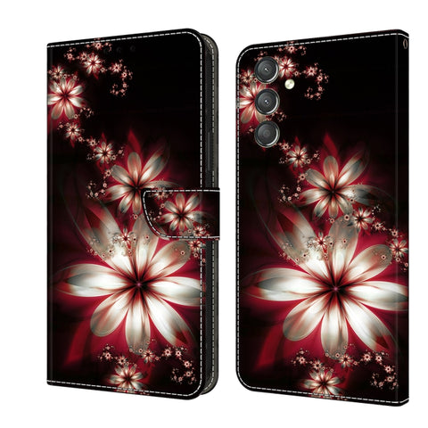 Crystal 3D Shockproof Protective Leather Phone Case, For Samsung Galaxy A14 4G / 5G, For Samsung Galaxy A24