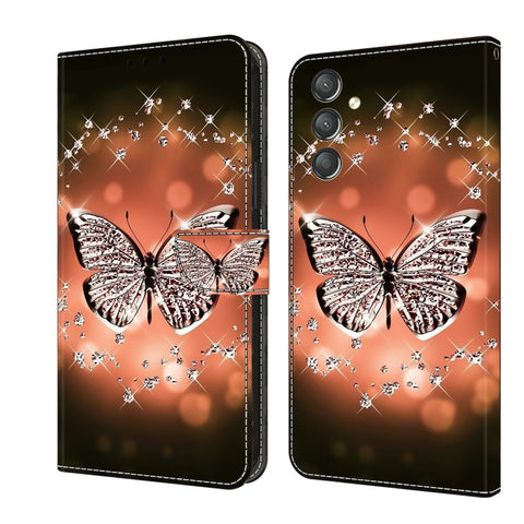 Crystal 3D Shockproof Protective Leather Phone Case, For Samsung Galaxy A14 4G / 5G, For Samsung Galaxy A24