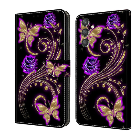 Crystal 3D Shockproof Protective Leather Phone Case, For Samsung Galaxy A14 4G / 5G, For Samsung Galaxy A24