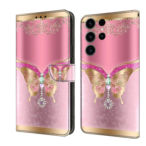 Crystal 3D Shockproof Protective Leather Phone Case, For Samsung Galaxy A23 5G, For Samsung Galaxy S23 FE 5G